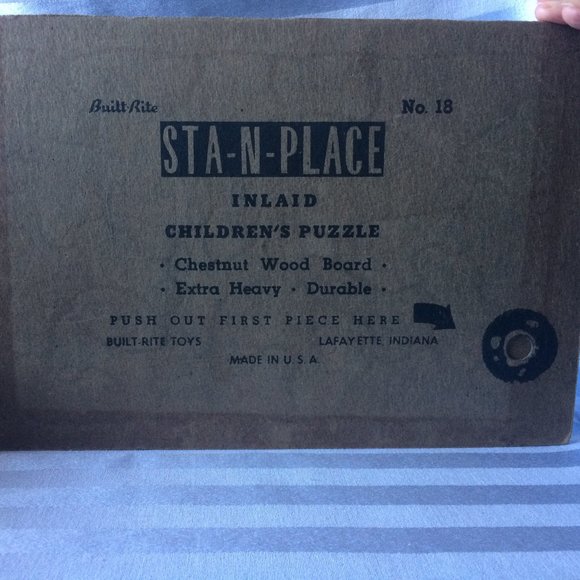 Built Rite Sta-N-Place Puzzle#18 Kid's Ball Game - Picture 5 of 6